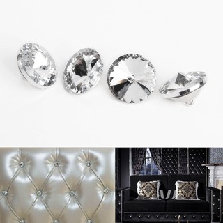 Bộ 10 nút pha lê giả tròn trang trí ghế sofa