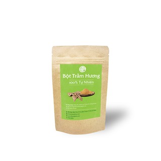 Bột Xông Trầm Hương Cao Cấp - Từ trầm hương nguyên chất - 50g - Túi Zip - Kháng khuẩn - Làm sạch không khí - Nhang Xanh