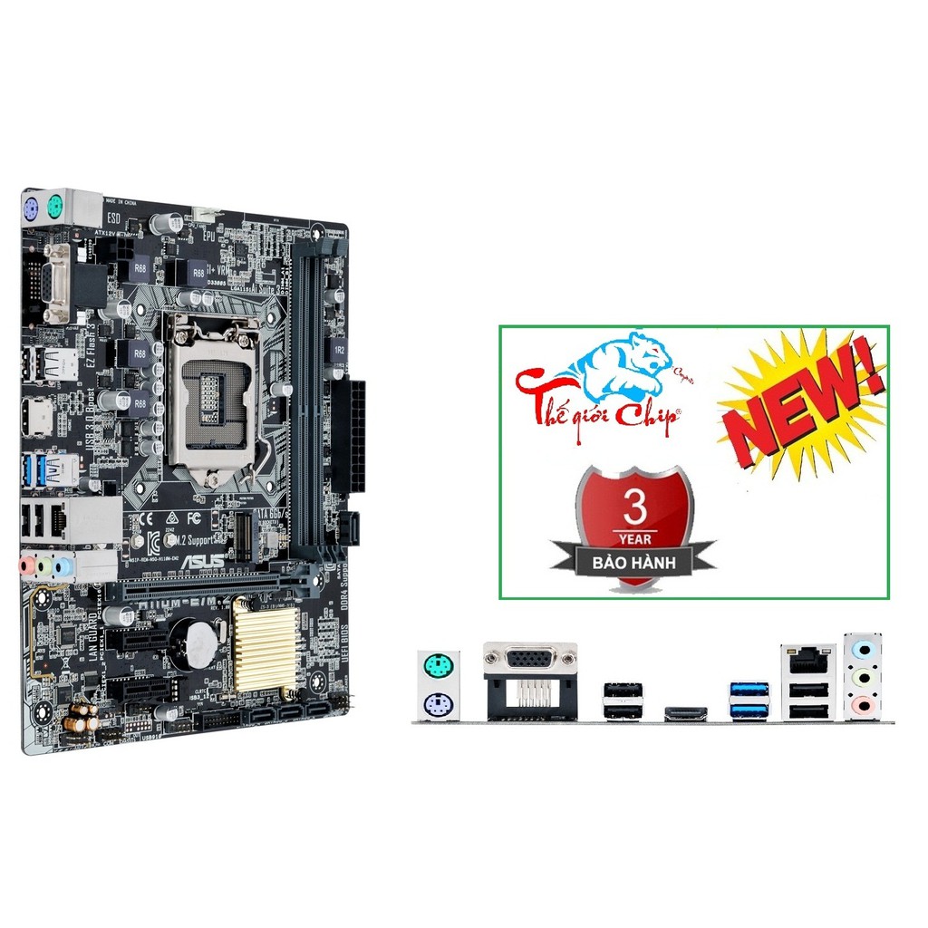 Bo Mạch Chủ (Mainboard) ASUS H110M-E/M2 (CTY Box-3 Năm)