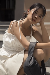 [AT MODA DE LITA] Áo hai dây cột nơ bo thun