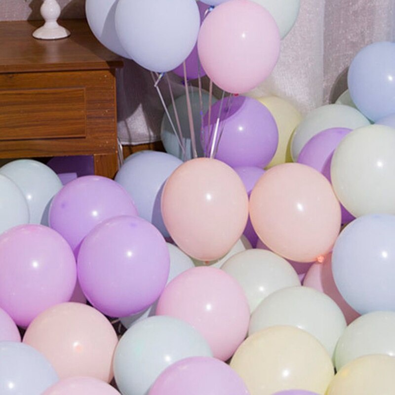 Bong Bóng Cao Su Màu Sắc Ngọt Ngào Dành Cho Trang Trí Tiệc Sinh Nhật