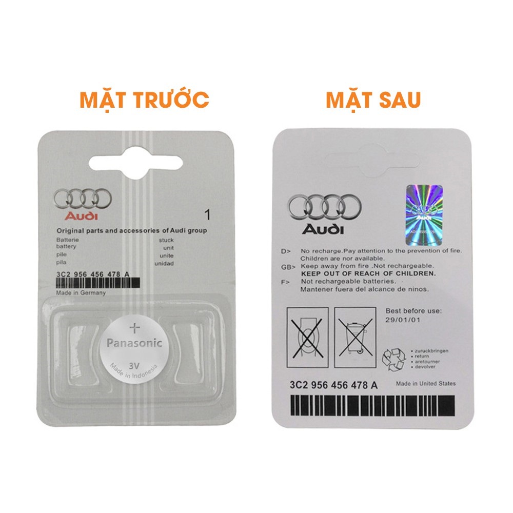 Pin Chìa Khóa Ô Tô Dòng Xe Audi CR2032