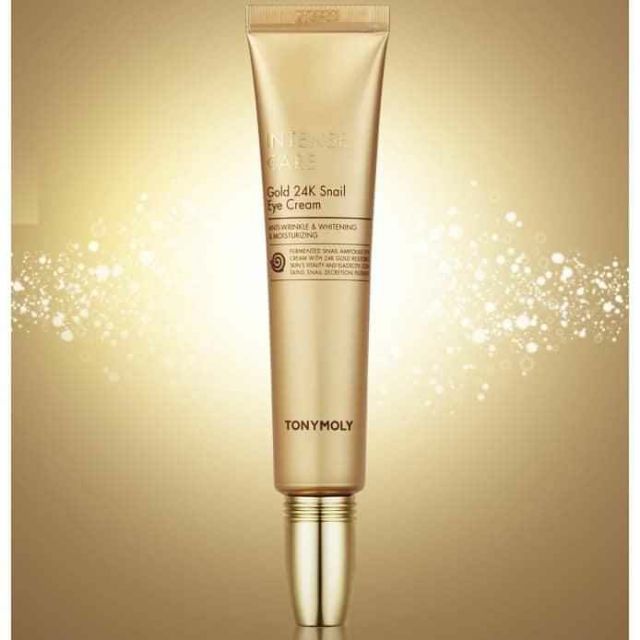 Kem mắt giảm nhăn, thâm nám Ốc Sên Vàng 24k Tonymoly Intense Care Gold 24k Snail Eye Creaml