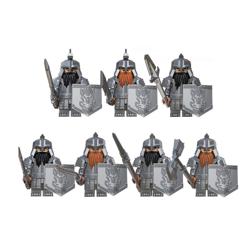 Bộ 7 nhân vật minifigures lính lùn KT1040