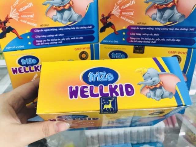 ✅ Giải pháp cho trẻ biến ăn Wellkid hộp 20 ống