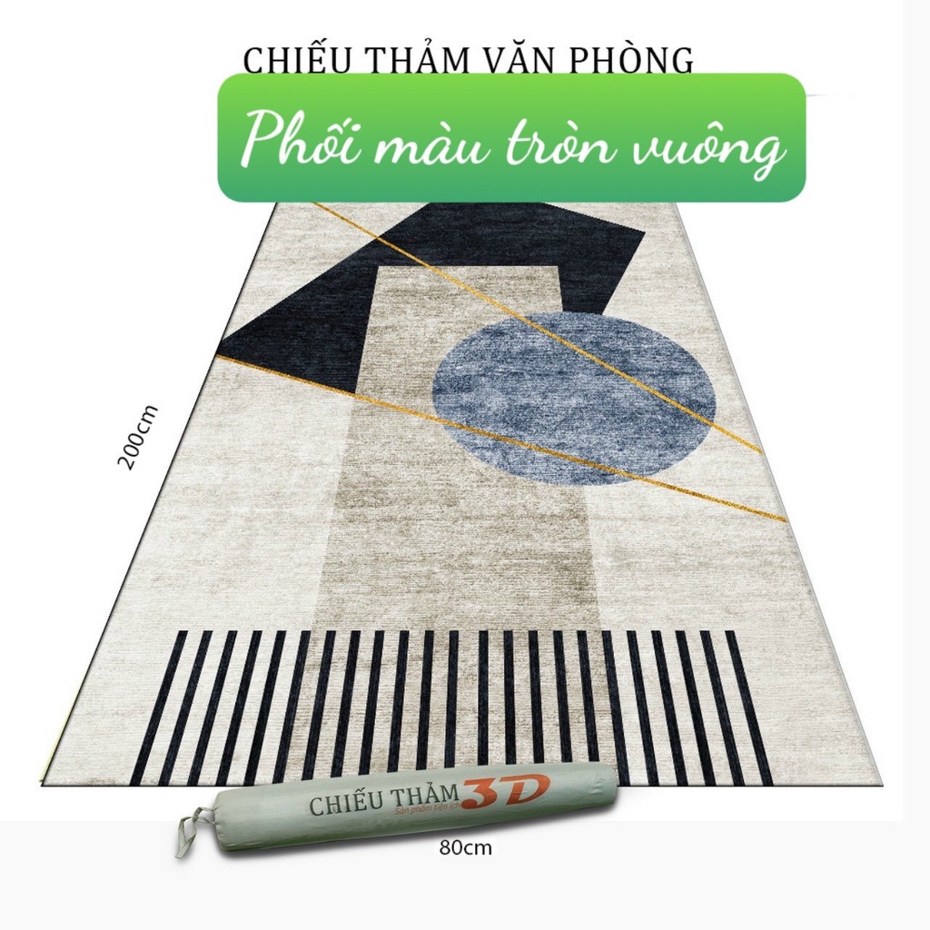 Thảm văn phòng,Chiếu văn phòng,kích thước 80x200cm,có 17 mẫu lựa chọn/mẫu phối màu tròn vuông