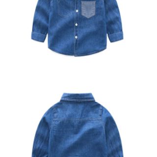 Áo sơ mi denim bé trai