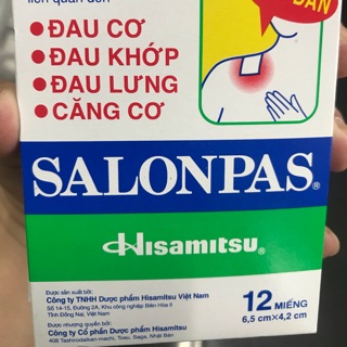 SALONPAS DÁN 10 Miếng/ Bịch