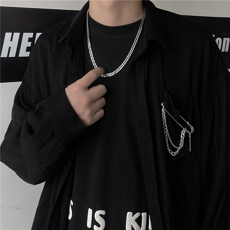 Dây Chuyền Thép Titan Thiết Kế Đơn Giản Phong Cách Hàn Quốc