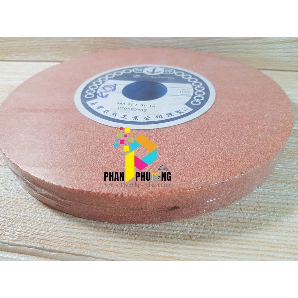 ĐÁ MÀI TRÒN/ ĐÁ MÀI PHẲNG HIỆU MỎ NEO ĐÀI LOAN 200MM X 20MM X Ø32