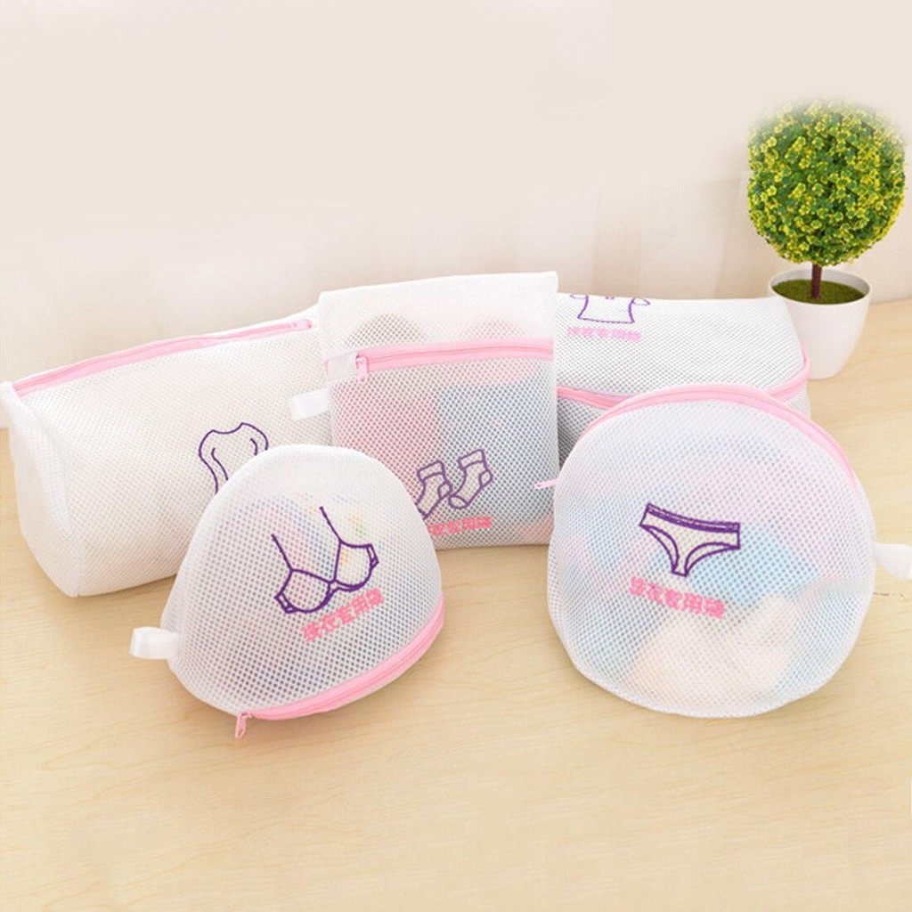 Set 5 túi giặt quần áo các kích thước 3 lớp siêu dày
