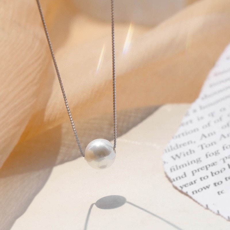 Vòng cổ choker một lớp đính ngọc trai nhân tạo phong cách Hàn Quốc thanh lịch cho nữ