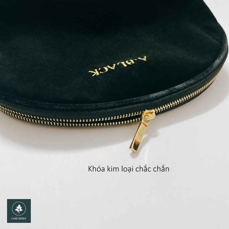 TÚI MỸ PHẨM HÀNG HIỆU A.BLACK, TÚI POUCH ĐỰNG ĐỒ MAKEUP ABLACK