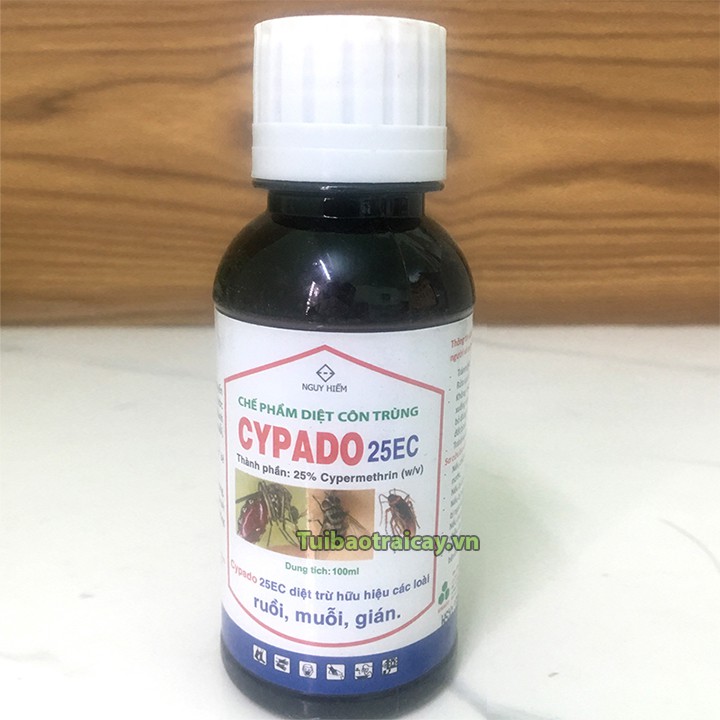 Thuốc diệt côn trùng, diệt ruồi, muỗi gián CYPADO 25EC 100ml - T78