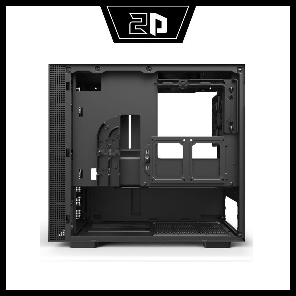 Vỏ máy tính (Case) NZXT H210 MATTE BLACK (Mini iTX/Đen)