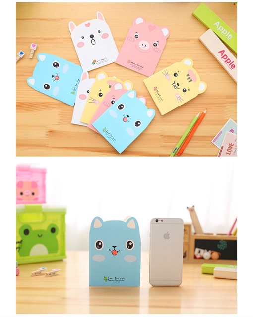 Sổ tay ghi chú hình gấu memo