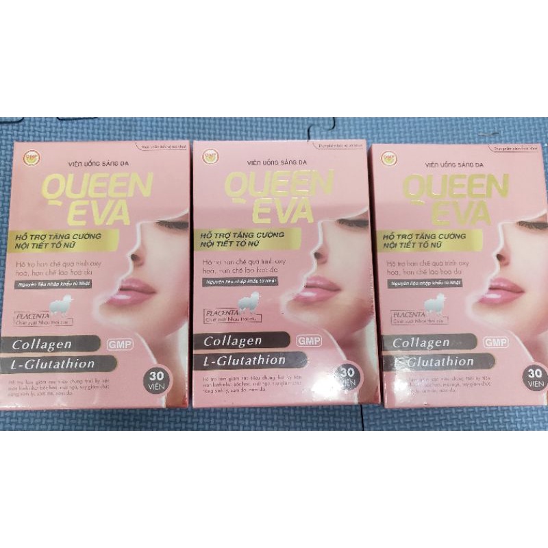 Viên uống collagen Queen eva giúp sáng đẹp da ,bổ sung nội tiết tố cho phụ nữ