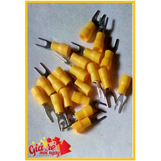Đầu cos chẻ (cos chữ Y) bọc (10 cái)