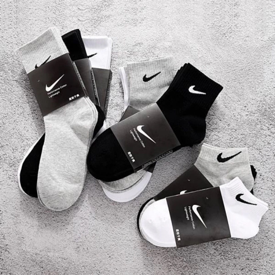 Vớ thể thao 100% cotton nguyên chất xinh xắn cho nam và nữ