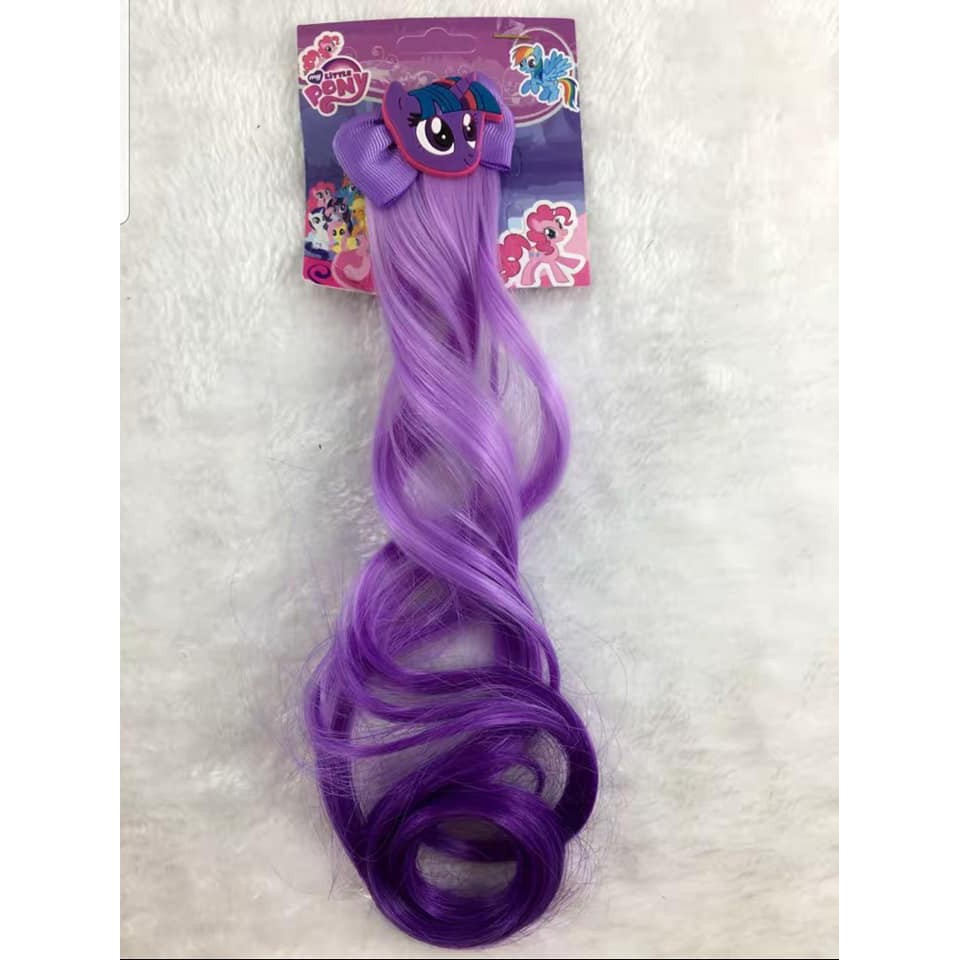 Kẹp tóc xoăn nơ hình ngựa Pony màu  Highlight SIÊU XIN