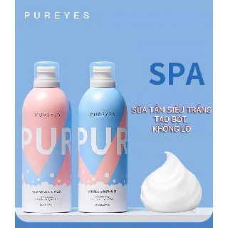 [Chính Hãng] Sữa Tắm Dưỡng Ẩm Trắng Da Pureyes, Sữa Tắm Trắng Da Tạo Bọt Pureyes 350ml