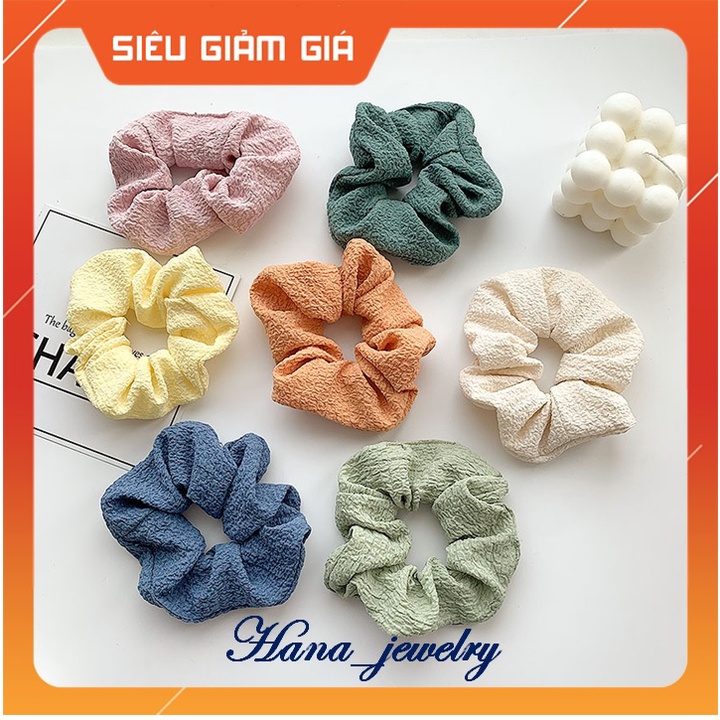 [ CÓ SẴN ]  DÂY BUỘC TÓC/ CỘT TÓC SCRUNCHIES  10 cm, THÔ NHĂN, THANH LỊCH, THỜI TRANG, TIỆN DỤNG, CT.M13