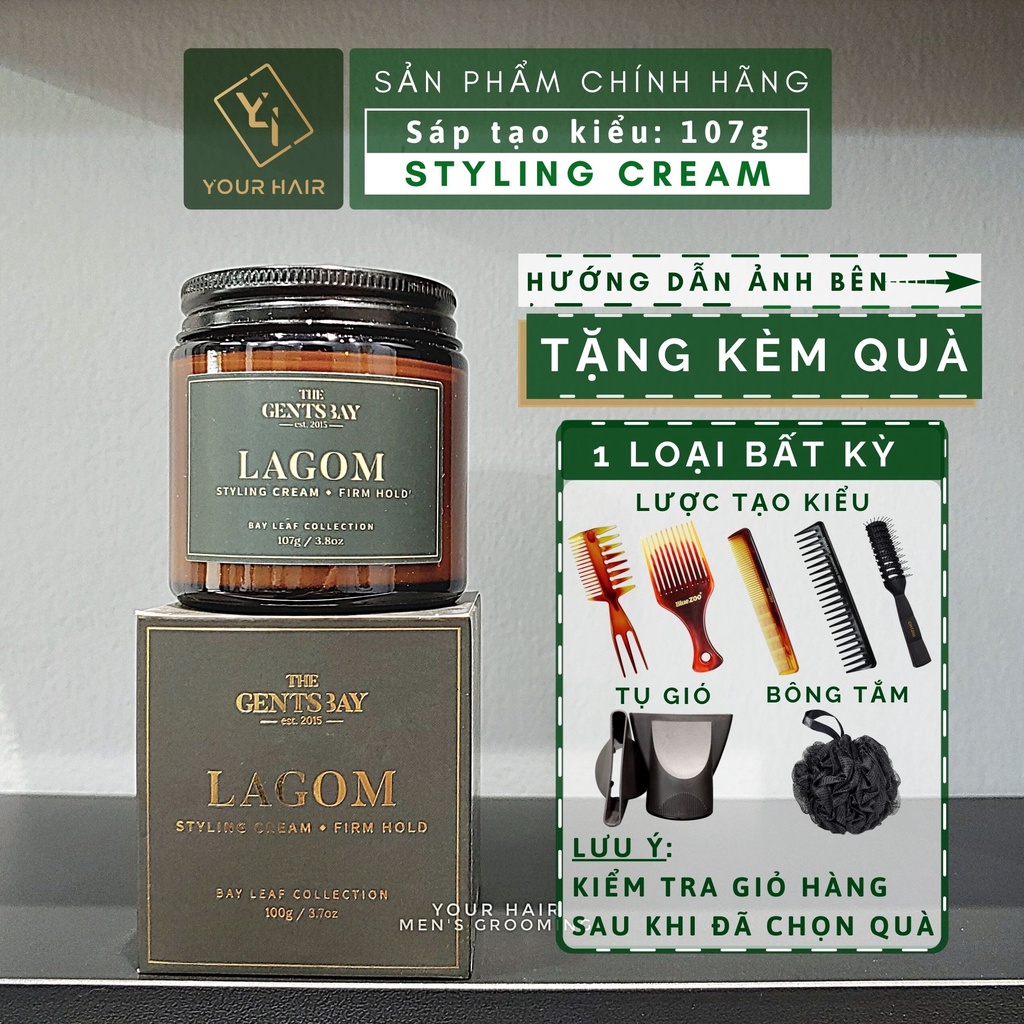 Sáp tạo kiểu The Gents Bay LAGOM Styling Creme - 107g