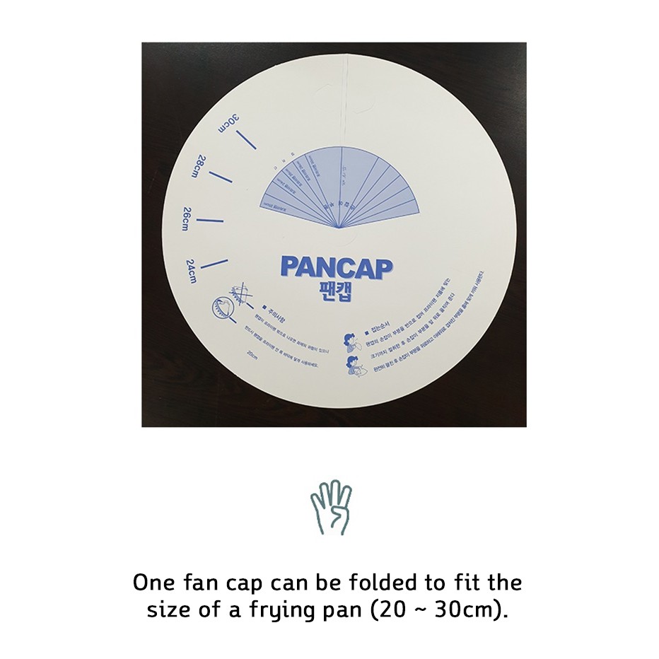 Nắp giấy chống mỡ bắn Pancap 100pcs Chính hãng Hàn Quốc