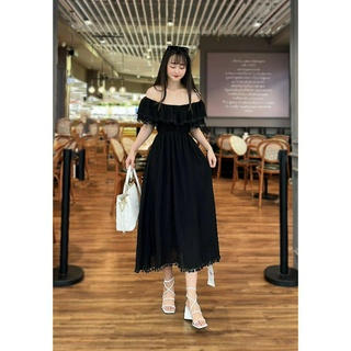 Váy trễ vai chun bụng