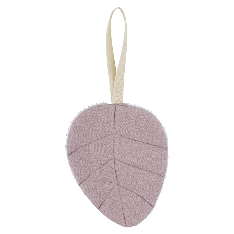 Dây Đeo Núm Vú Giả Bằng Cotton Mềm Mại Hình Chiếc Lá Cho Bé Sơ Sinh Mọc Răng