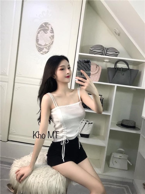 [Mã FAMAYWA giảm 10K đơn 50K] Áo 2 dây dây rút 2 bên xả bỏ mẫu | BigBuy360 - bigbuy360.vn