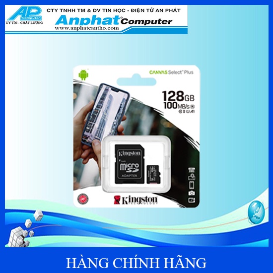 Thẻ nhớ Kingston 32/64/128GB microSDHC/microSDXC Canvas Select Plus - Hàng chính hãng - Bảo hành 5 năm