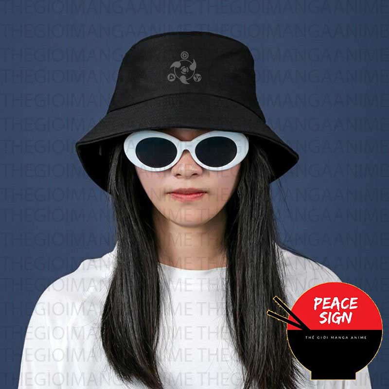 Mũ bucket in hình SHARINGAN NARUTO anime chibi tiện lợi thời trang quà tặng