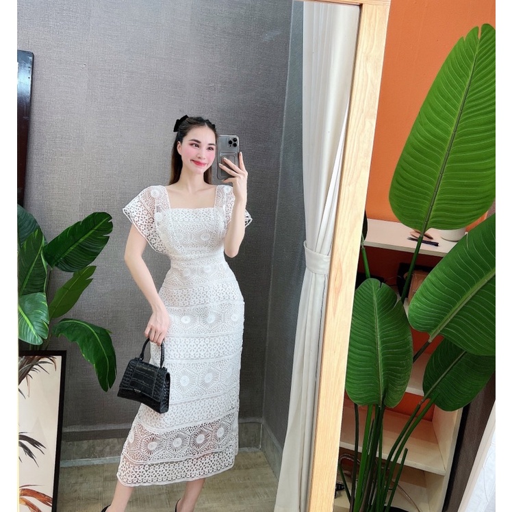 Váy ren dáng A cao cấp chuẩn phom
