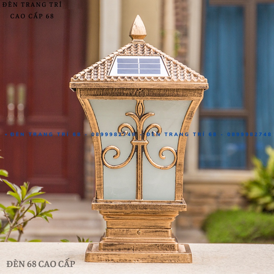 Đèn trụ cổng độc đáo hiện đại trang trí khuôn viên, vườn trong sân