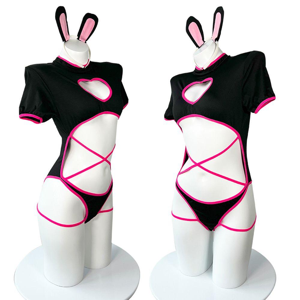 OCEANMAP Bộ Đồ Lót Liền Thân Kèm Băng Đô Gợi Cảm Cho Nữ