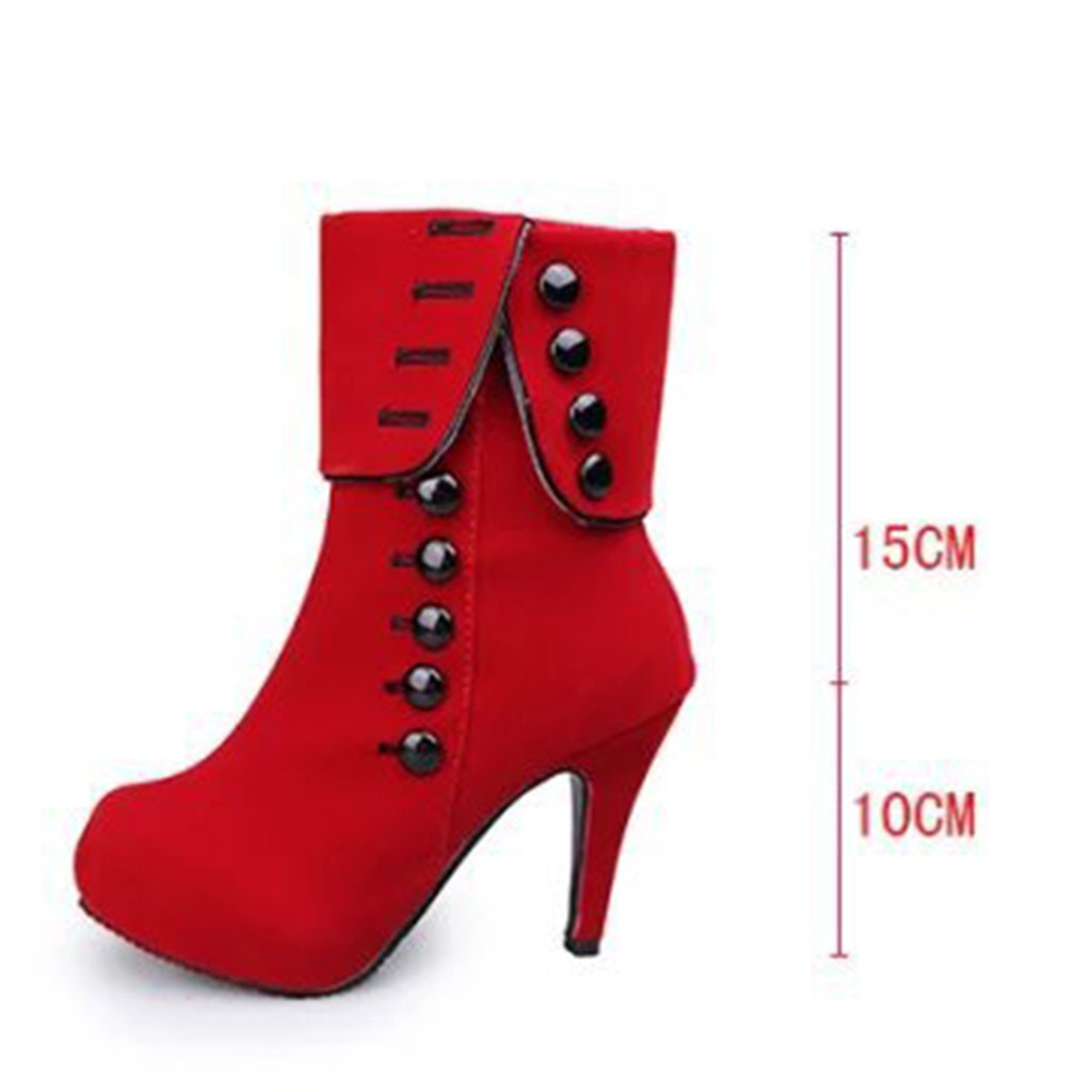 Giày bốt da cao gót thời trang cho nữ | BigBuy360 - bigbuy360.vn