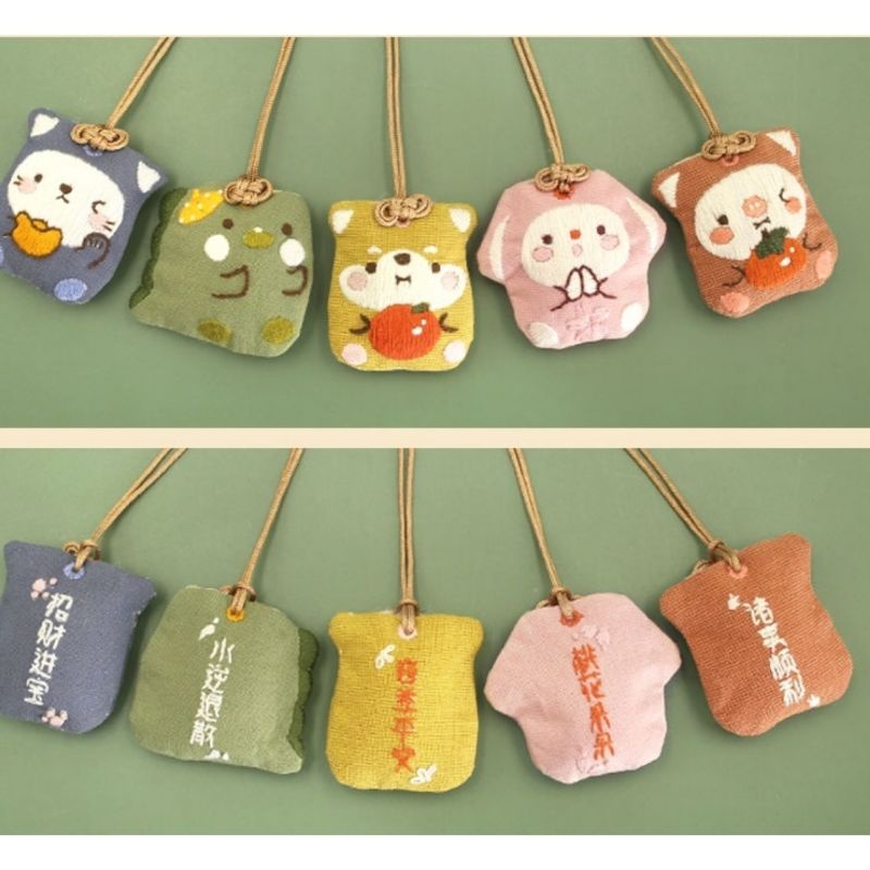 (HÀNG ORDER) Set nguyên liệu làm túi phước Omamori handmade.