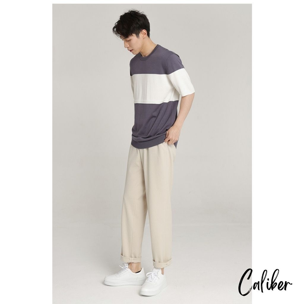 Quần baggy nam  Caliber - quần ống rộng nam chất vải Kaki cao cấp dáng Unisex cạp chun ống rộng phong cách Hàn Quốc QK01