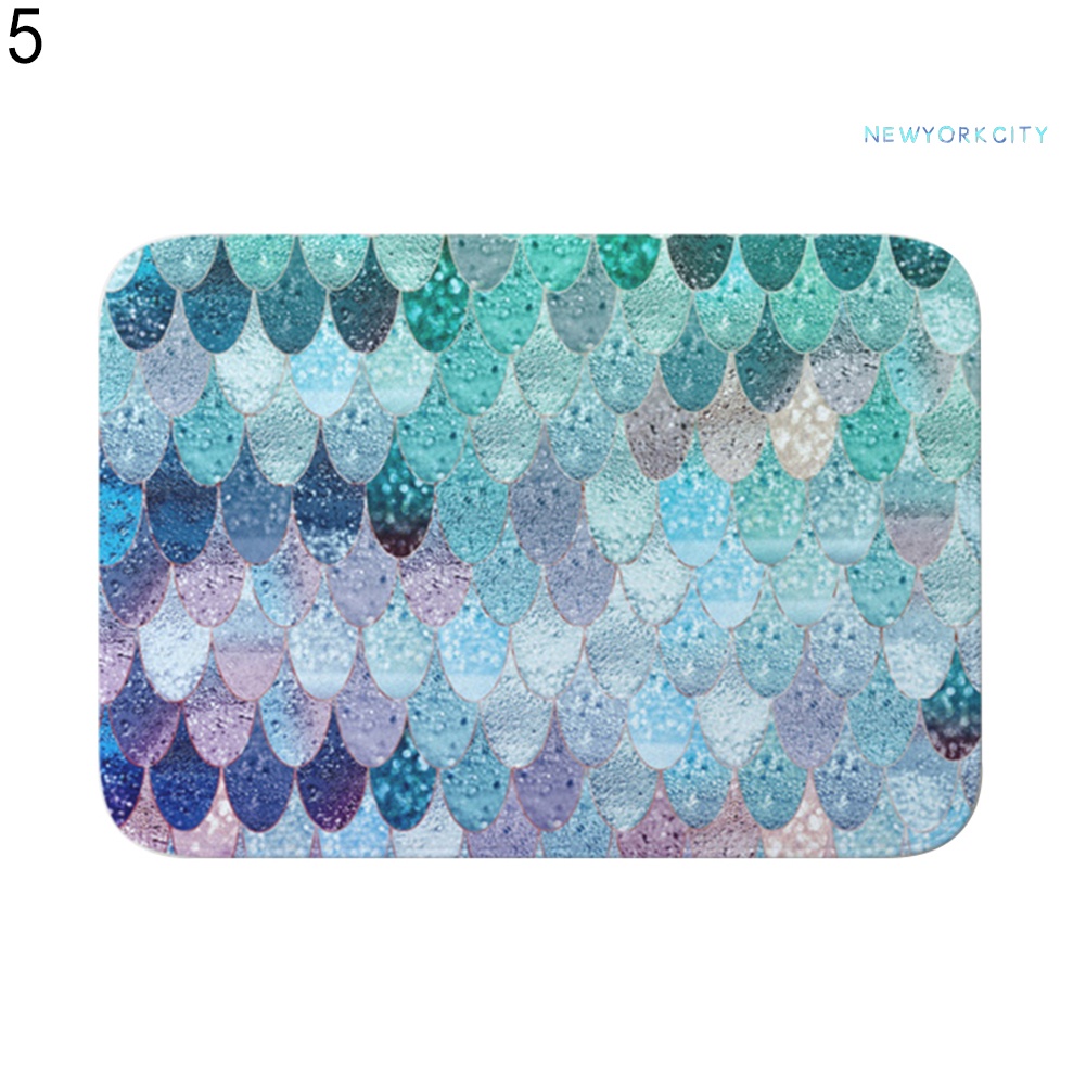 Thảm Lót Sàn Chống Trượt Họa Tiết Hình Học Độc Đáo