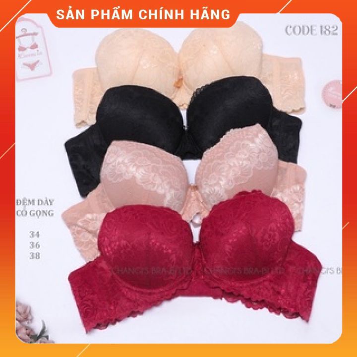 Áo Lót Nữ Lorencia Đệm Dày Siêu Nâng Đẩy Vòng 1 (Mã 182)