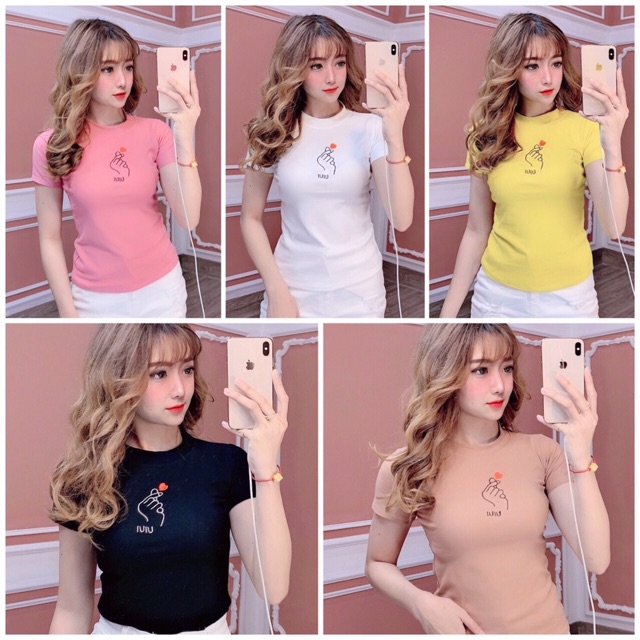 ÁO THUN THÁI BODY NỮ NGẮN TAY CỔ TRÒN