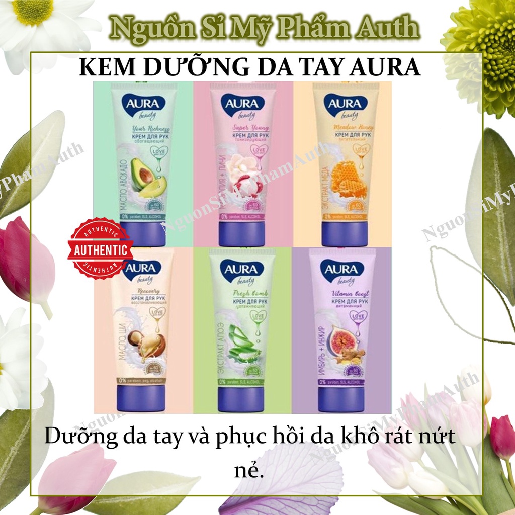 Kem dưỡng da tay Aura Nga giúp da tay mềm, mịn, săn chắc