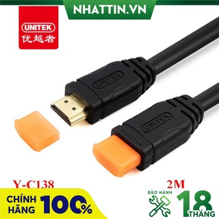 Cáp hdmi 2m unitek y-c138 chính hãng