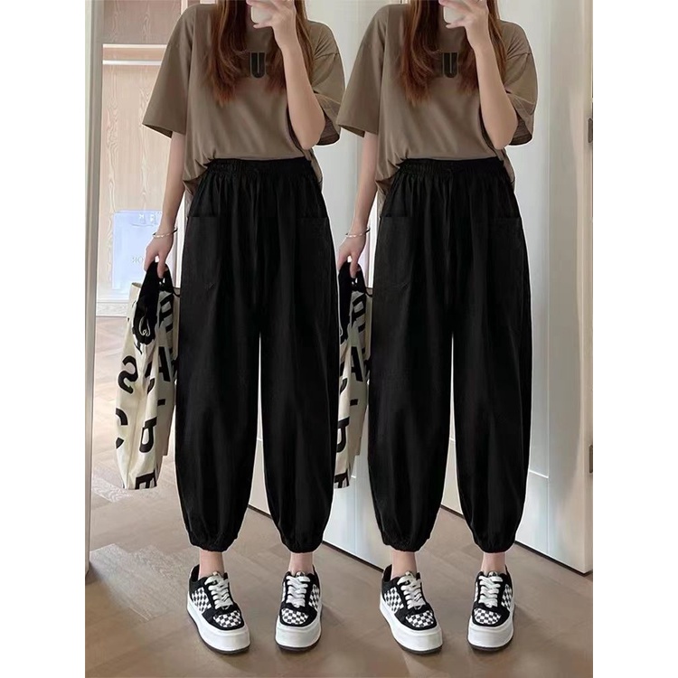 Quần Dài Ống Rộng Họa Tiết Cà Rốt Thời Trang Cho Nữ