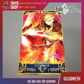 Thẻ bài custom card bánh xốp anime Fate/Grand Order FGO để sưu tầm tự chọn Gilgamesh