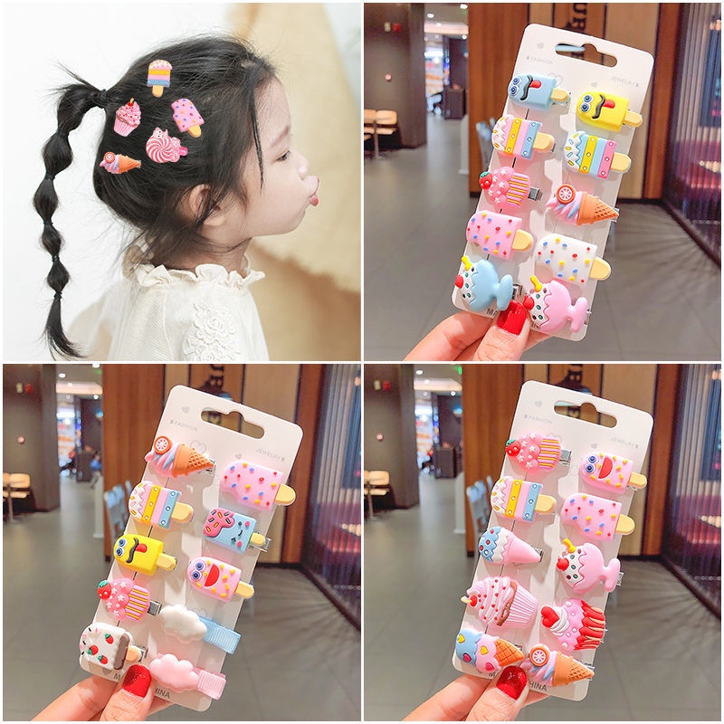 Kẹp tóc hình kỳ lân dễ thương phong cách Hàn Quốc cho bé gái