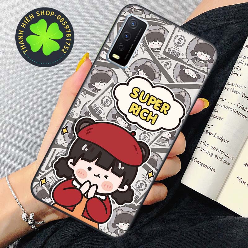 Ốp lưng điện thoại Vivo Y12S - Vivo Y20 - Vivo Y20S - Vivo Y51 2020 - Vivo Y30 - Vivo Y50 - in hình cô bé và totoro