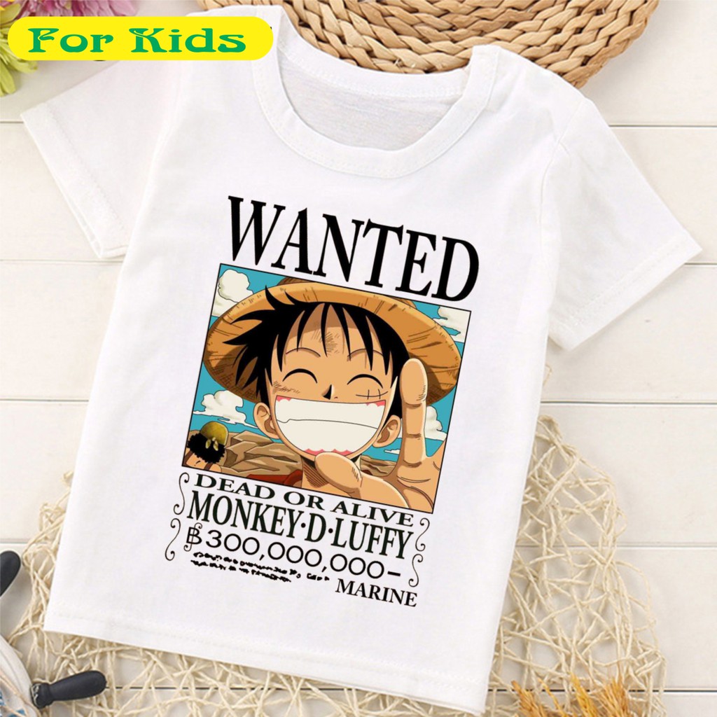 Áo One Piece Vua Hải Tặc Cho Bé Trai Bé Gái Có Size Từ 10kg