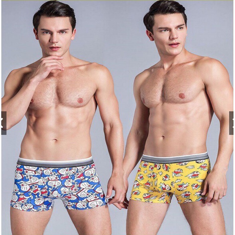 [ SALE 1 NGÀY DUY NHẤT ] QUẦN LÓT NAM BOXER THUN LẠNH 4 CHIỀU HÌNH NGỘ NGHĨNH